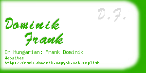 dominik frank business card